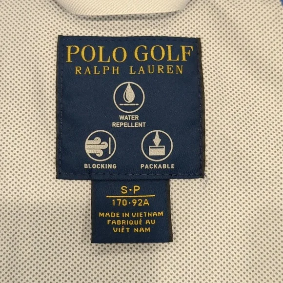 Polo Ralph Lauren Golf Men's water repellent jacket size small blue - Picture 9 of 10